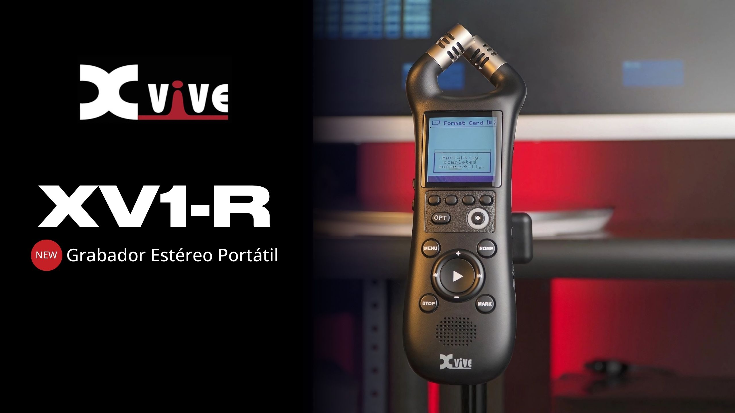 GRABADOR ESTÉREO PORTÁTIL XV1-R - Adagio Distribución
